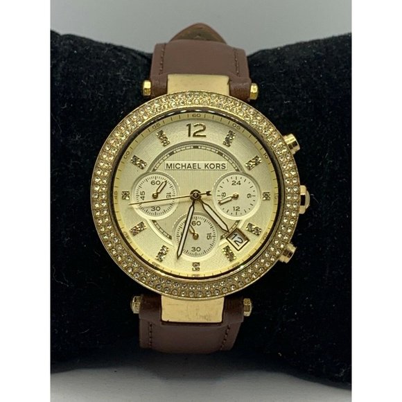 Michael Kors MK5354 Women\'s Brown Leather Analog G main image 5